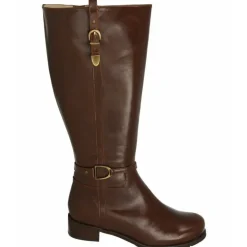 Bota De Drucker Pala Lisa Con Hebillas Y Piso De Goma Con Planta Movible Y Caña Ancha 43Cm