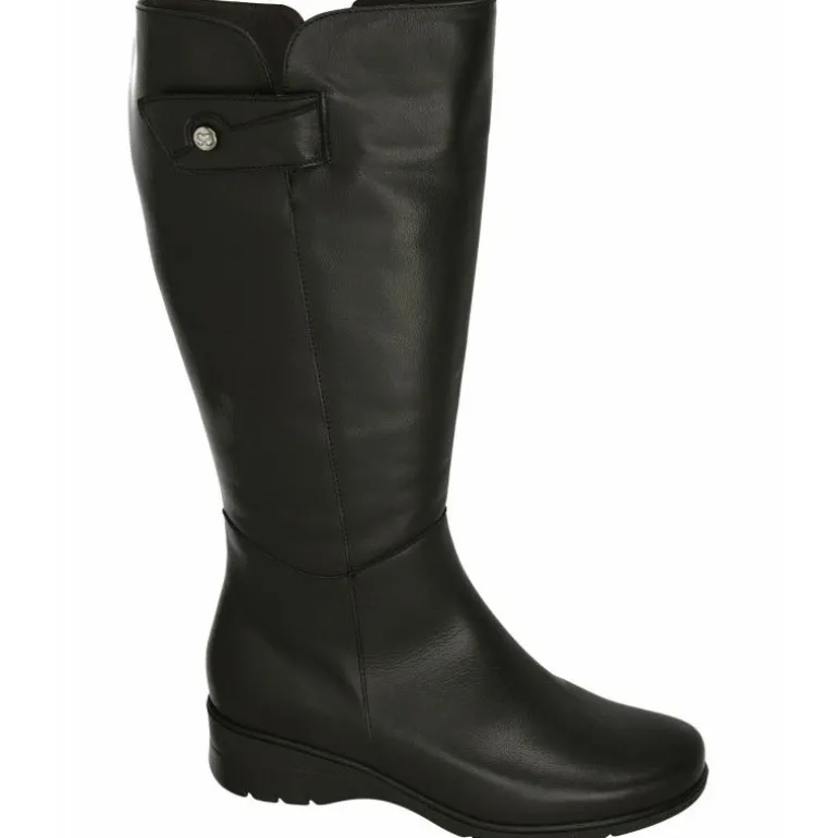 Bota De Piesanto De Pala Lisa Con Velcro En Caña De 44 Cm De Contorno, Planta Extraible Y Piso De Caucho