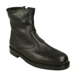 Bota Piel Baerchi Con Cremallera Y Piso Goma.