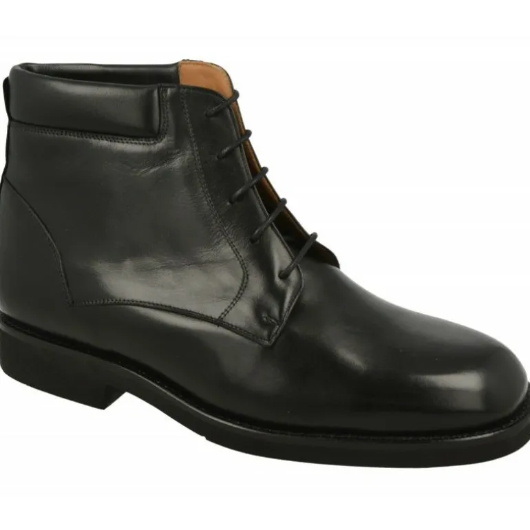 Botin Cordones De Paco Cantos En Boxcalf Ancho Especial.