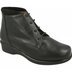 Botin De Alviflex Acordonado En Ancho 14 Con Pala Lisa Y Piso De Poliuretano Aligerado De Pisada Comoda Y Segura