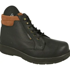 Botin De Cordones De Calzamedi En Pala Lisa Con Horma De Ancho 13, Piso De Cuna De Poliuretano Y Planta Extraible