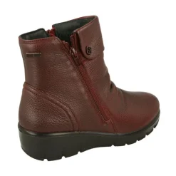 Botin De G Comfort Con Cremallera Lateral Y Pala Fruncida Con Cuna De Poliuretano Y Planta De Descanso Extraible