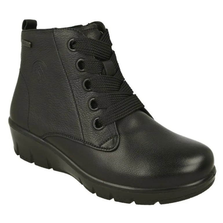 Botin De G Comfort En Pala Lisa Impermeable Con Horma Ancho 13, Piso De Cuna Amortiguada Y Planta Anatomica Extraible