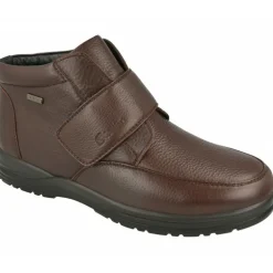 Botin De G Comfort En Piel Grabada Con Membrana Impermeable, Piso De Caucho Y Horma De Ancho Especial Con Planta Extraible