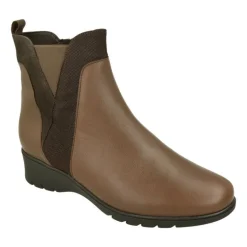 Botin De Piesanto De Pala Lisa Con Elastico Y Cremallera En Caña, Piso De Caucho Y Planta Anatomica Extraible