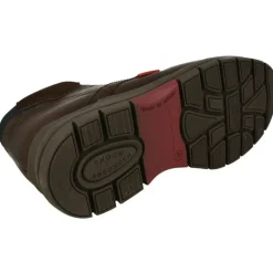 Botin De Tolino Acordonado De Pala Lisa Con Piel Engrasada Y Piso De Caucho Flexible Con Planta Anatomica Extraible