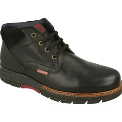 Botin De Tolino Acordonado De Pala Lisa Con Piel Engrasada Y Piso De Caucho Flexible Con Planta Anatomica Extraible