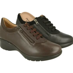 Cordon De Piesanto Con Cremallera Lateral En Pala Lisa Con Suela De Poliuretano Ligera Y Flexible. Planta Anatomica Extraible