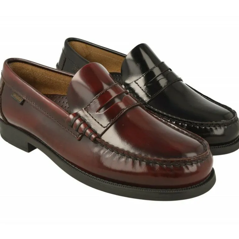 Mocasin De Callaghan, Castellanocon Piso De Poliuretano De Amortiguacion, Muy Ligero Y Flexible En Horma Ancha