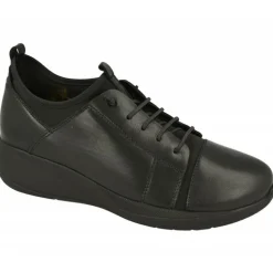 Mocasin De Comfort Class En Piel Nobuck Con Cordon Figurado E Interior Con Calcetin Elastico Y Piso Acolchado Y Amortiguado