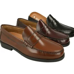 Mocasin De Edwards De Piel Florentic Y Horma Confortable Con Planta De Descanso Extraible Y Piso De Amortiguacion