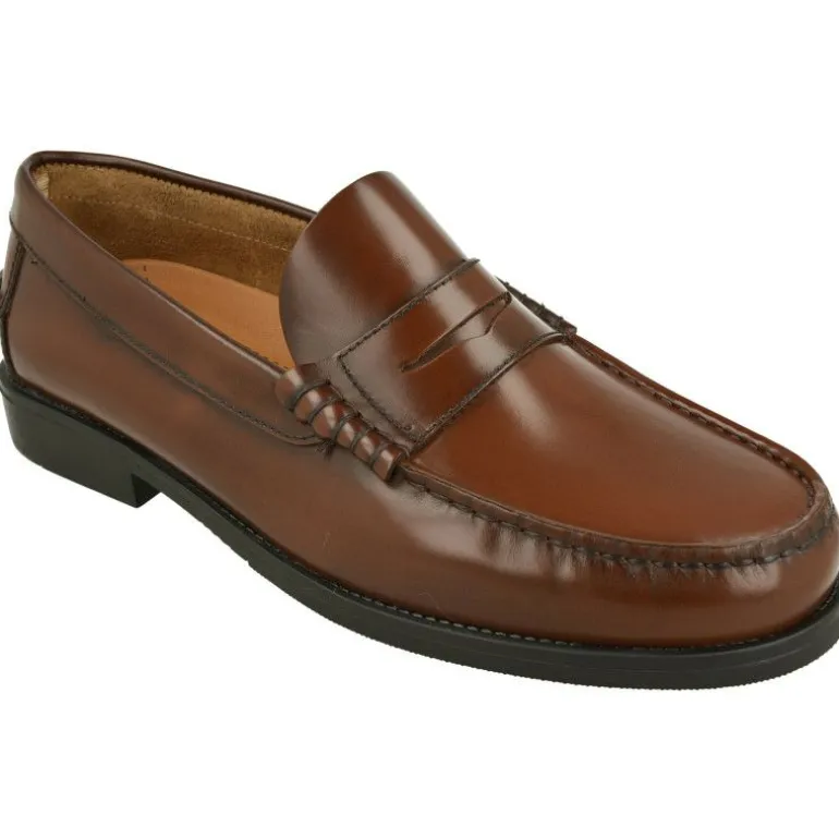 Mocasin De Edwards De Piel Florentic Y Horma Confortable Con Planta De Descanso Extraible Y Piso De Amortiguacion