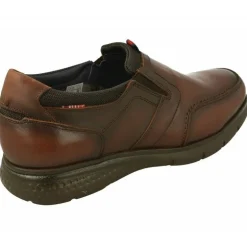 Mocasin De Tolino Con Bordon En Pala Y Piso De Poliuretano Aligerado, Planta De Descanso Extraible Y Horma De Ancho Especial