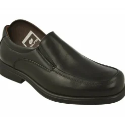 Mocasin De Tolino Con Elasticos En Pala En Horma De Ancho Especial Con Planta De Descanso Movible Y Piso De Poliuretano Aligerad