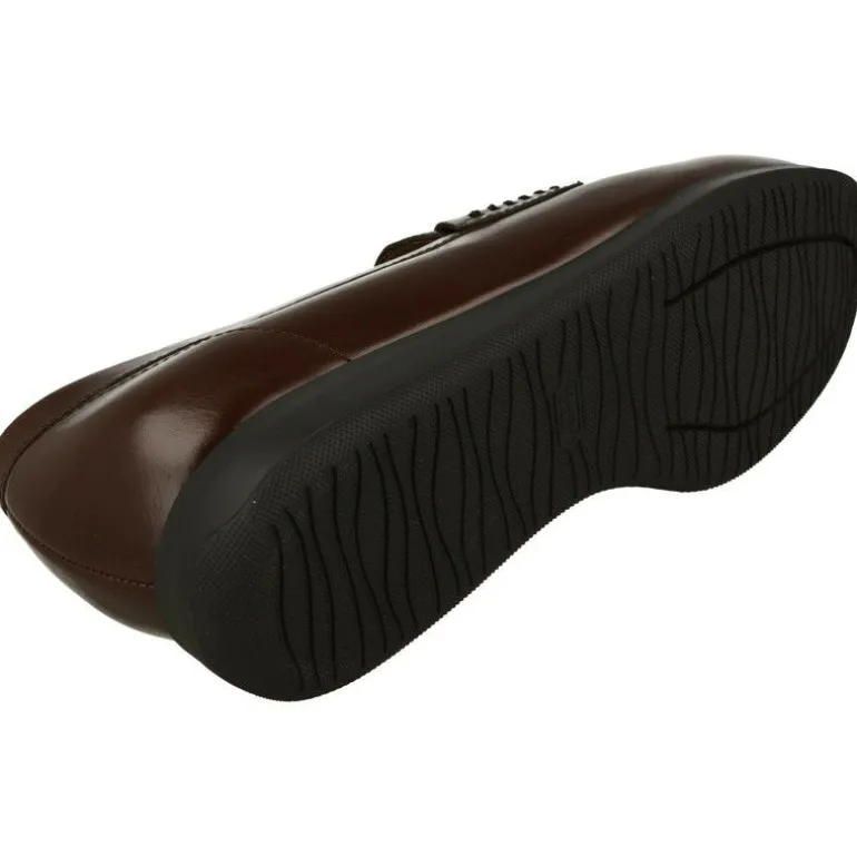 Mocasin En Piel De Piesanto, Plantilla Movible Piso Poliuretano.