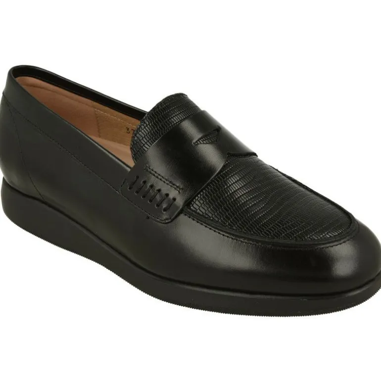 Mocasin En Piel De Piesanto, Plantilla Movible Piso Poliuretano.