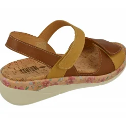Sandalia De Comfort Class Con Tiras De Velcro Combinadas, Planta Anatomica Extraible Y Piso De Poliuretano