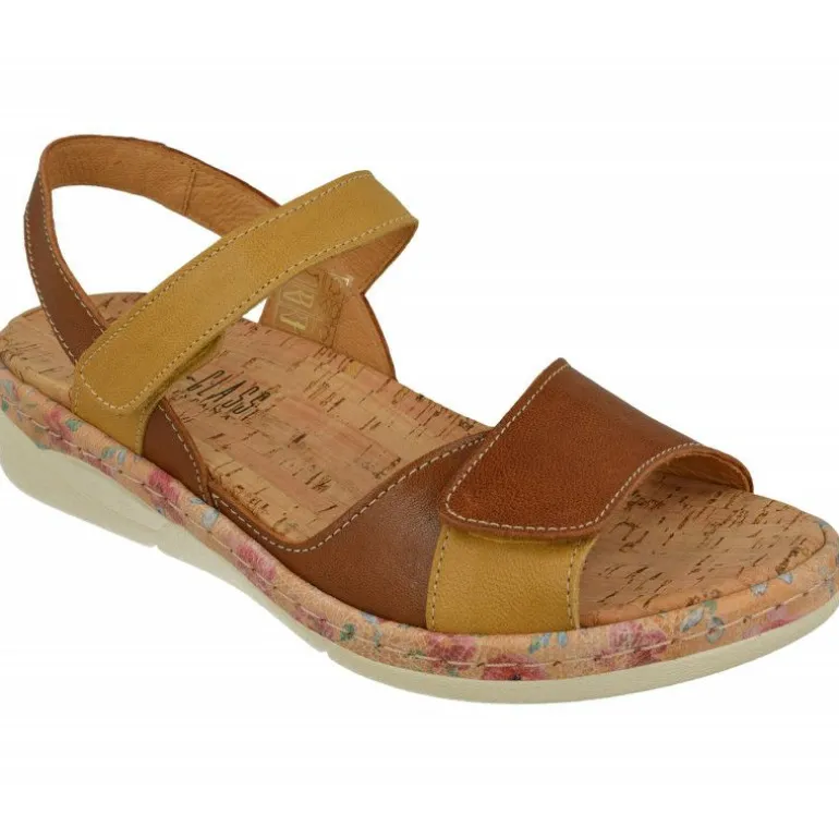 Sandalia De Comfort Class Con Tiras De Velcro Combinadas, Planta Anatomica Extraible Y Piso De Poliuretano