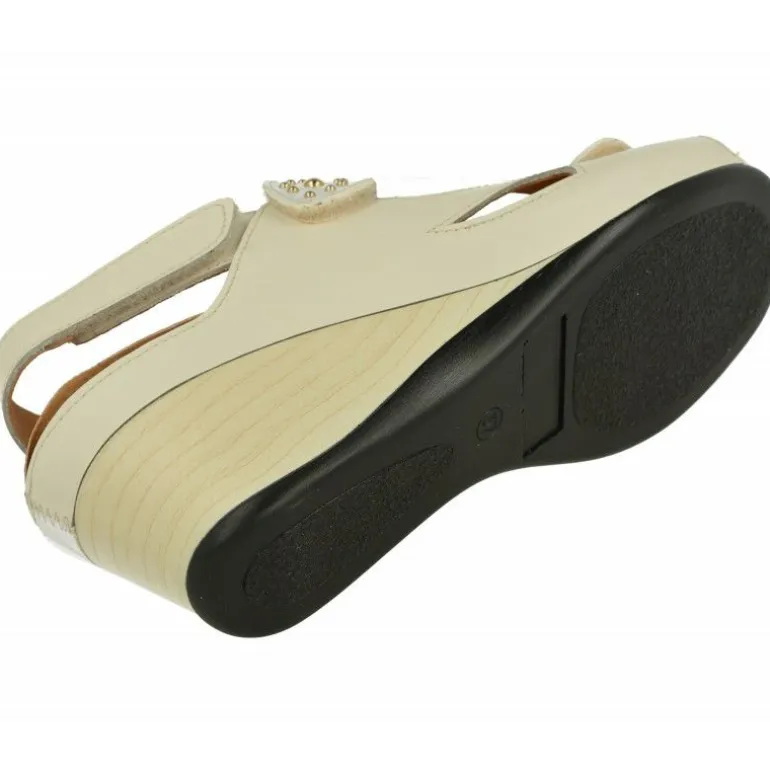 Sandalia De Comfort Class Con Doble Tira De Velcro Ajustable De Piel Estampada Con Cuna Contrastada Y Piso De Descanso
