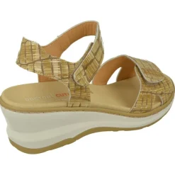 Sandalia De Doctor Cutillas En Piel Charol Grabada Con Doble Tira De Velcro Ajustable Y Con Plantilla Anatomica Movible.