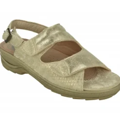 Sandalia De G Comfort De Doble Tira De Velcro Con Licra Elastica Adaptable, Planta De Descanso Extraible Y Piso De Caucho