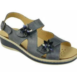 Sandalia Del Doctor Cutillas Con Doble Velcro Y Flor En Pala Con Piso De Descanso Y Palnta Anatomica Extraible
