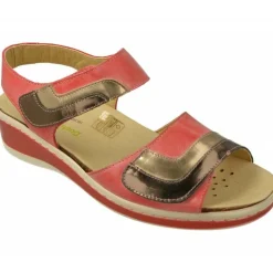 Sandalia Del Doctor Cutillas Con Soble Tira De Velcro Ajustable En Piel Vacuna Con Planta De Descanso Extraible Y Piso De Amorti