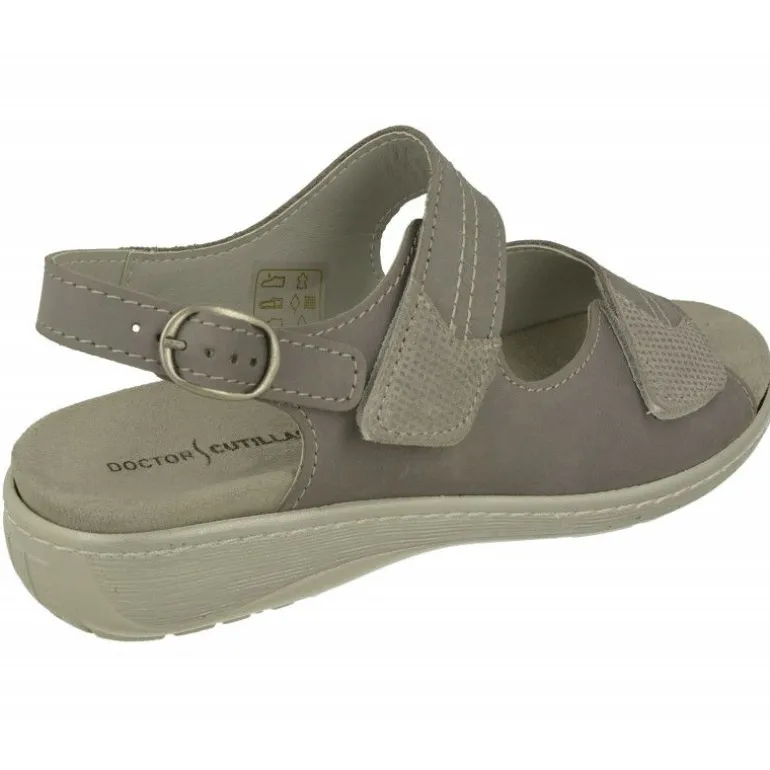 Sandalia Del Doctor Cutillas Con Doble Velcro Ajustable En Pala Con Plantilla Anatomica Y Piso De Caucho