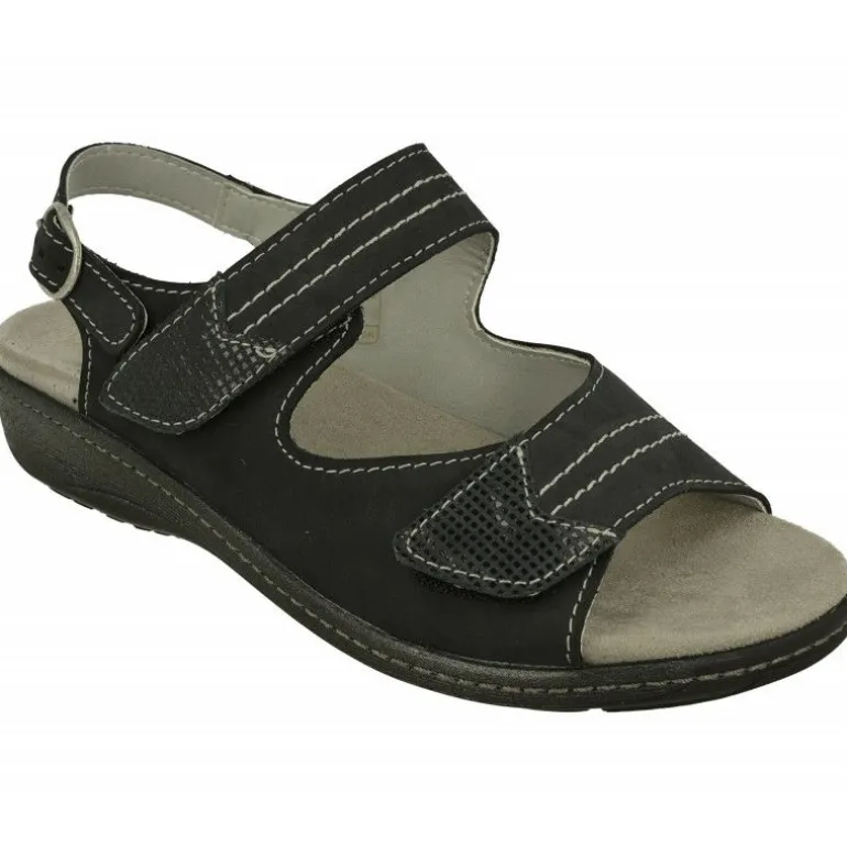 Sandalia Del Doctor Cutillas Con Doble Velcro Ajustable En Pala Con Plantilla Anatomica Y Piso De Caucho