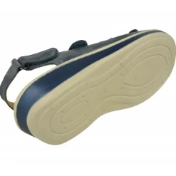 Sandalia Del Doctor Cutillas Con Doble Tira De Velcro En Pala De Piel Engrasada Con Planta Extraible Movible Y Poliuretano