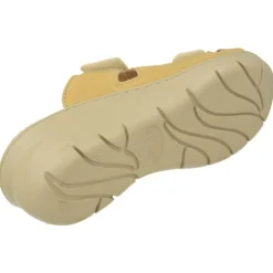 Sandalia Zueco De Comfort Class Combinado Piel Lisa Y Grabada Con Planta De Descanso Y Suela Aligerada