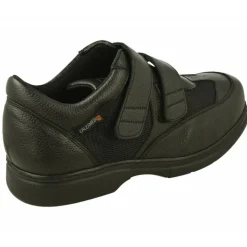 Velcro De Calzamedi Con Doble Velcro Ajustable Combinado Piel Y Tejido Con Piso Y Planta De Descanso En Horma De Ancho Especial