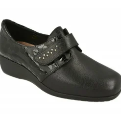 Velcro De Comfort Class De Pala Lisa Con Trasera Combianda Coco Charol, Piso De Cuna Aligerada Y Planta De Descanso Extraible