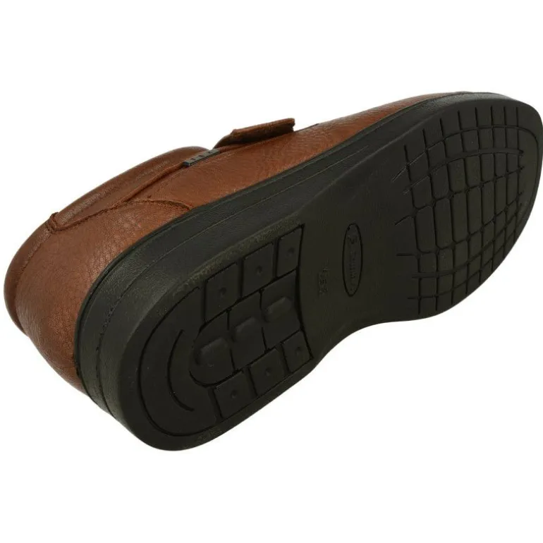 Velcro De G Comfort En Piel Grabada Con Bordon En Pala, Membrana Impermeable Y Piso De Poliuretano Con Planta Extraible