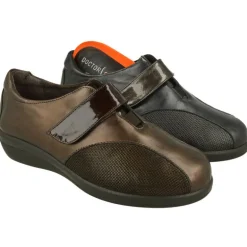 Velcro Del Doctor Cutillas Combinado En Piel Metal Y Grabado. Horma De Ancho 13 Con Planta Extraible Y Piso De Cuna De Caucho