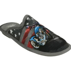 Zapatilla Chinela De Cosdam Con Estampado Moto Comoda Planta Con Piso Biorelax
