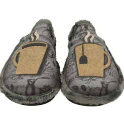 Zapatilla Chinela De Garzon Con Estampado Taza De Te Y Piso Aligerado Microporoso