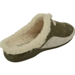Zapatilla Chinela De Garzon Con Pala En Micropana Y Planta De Descanso Movible Con Piso De Goma Antideslizante