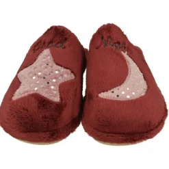 Zapatilla Chinela De Garzon En Pano De Dacha Estampado Luna-Estrella Con Piso Miroporoso Aligerado