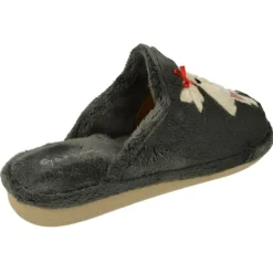Zapatilla Chinela De Garzon En Pano Dacha Estampado Perrita Con Piso Microporoso Especial Parquet