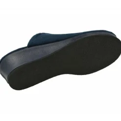 Zapatilla Chinela De Garzon En Pano De Terciopelo Con Bordado En Pala Y Cuna Esponja De Gran Confort