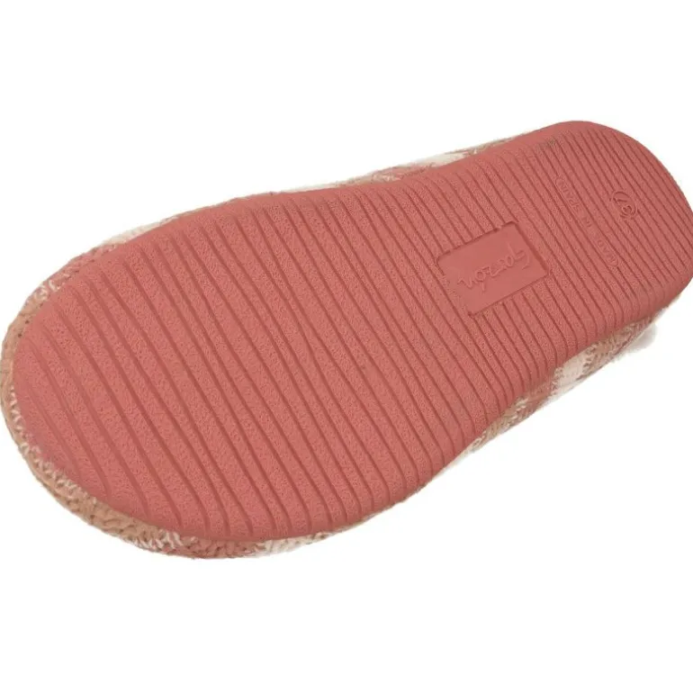 Zapatilla Chinela De Garzon En Pano Estampado Rayas, Con Piso De Cuna De Caucho Y Planta Interior De Gel Muy Confortable.