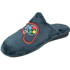 Zapatilla Chinela De Garzon En Pano Dacha Estampa Mando Consola De Juegos Con Piso Microporoso Especial Parquet