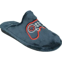 Zapatilla Chinela De Garzon En Pano Dacha Estampa Mando Consola De Juegos Con Piso Microporoso Especial Parquet