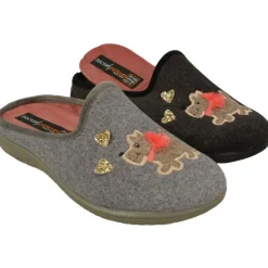 Zapatilla Chinela Del Doctor Cutillas Con Pano Liso Estampado Perrito, Planta Anatomica De Descanso Extraible Y Piso De Caucho