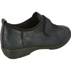 Zapatilla Velcro De Doctor Cutillas En Antelina Adaptable Y Piso De Caucho, Horma De Ancho Especial