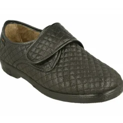 Zapatilla Velcro Del Doctor Cutillas En Pano Pespunteado Y Piso Esponjoso De Gran Confort